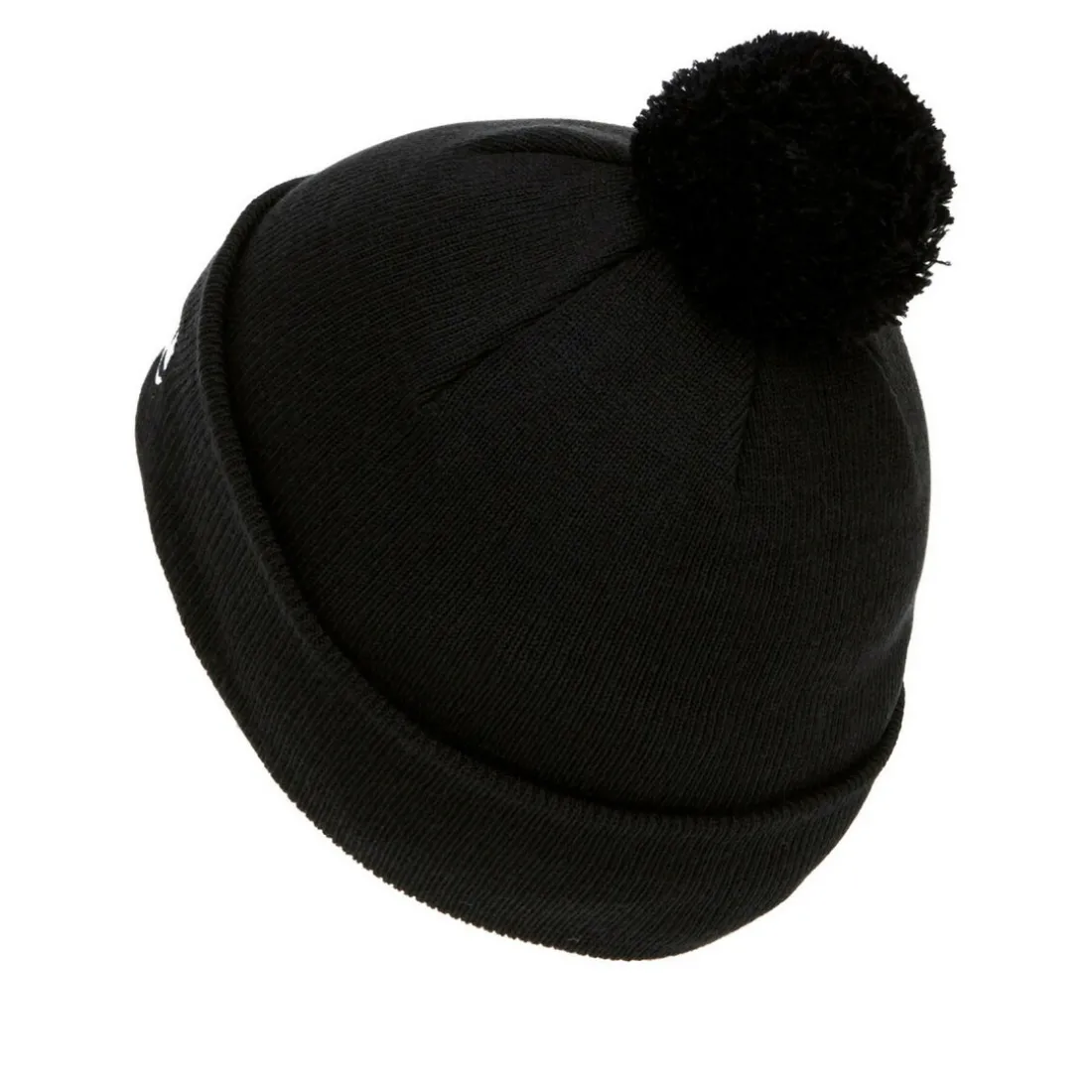 Bonnet à pompom VELLY - Noir en nylon