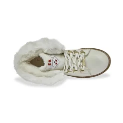 Boots blanc LACEN en cuir