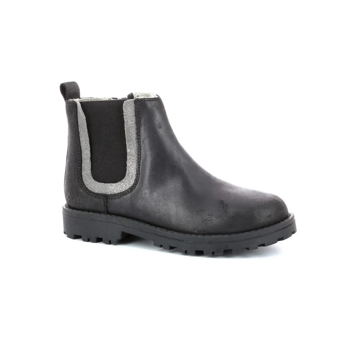 Boots enfant GROOKY Noir en cuir