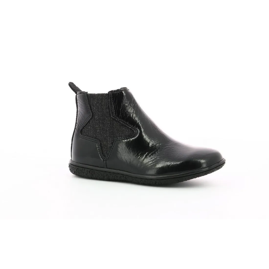 Boots enfant VERMILLON Noir en cuir