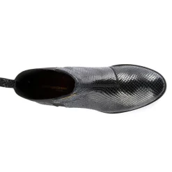 Boots femme noir/serpent WINNY