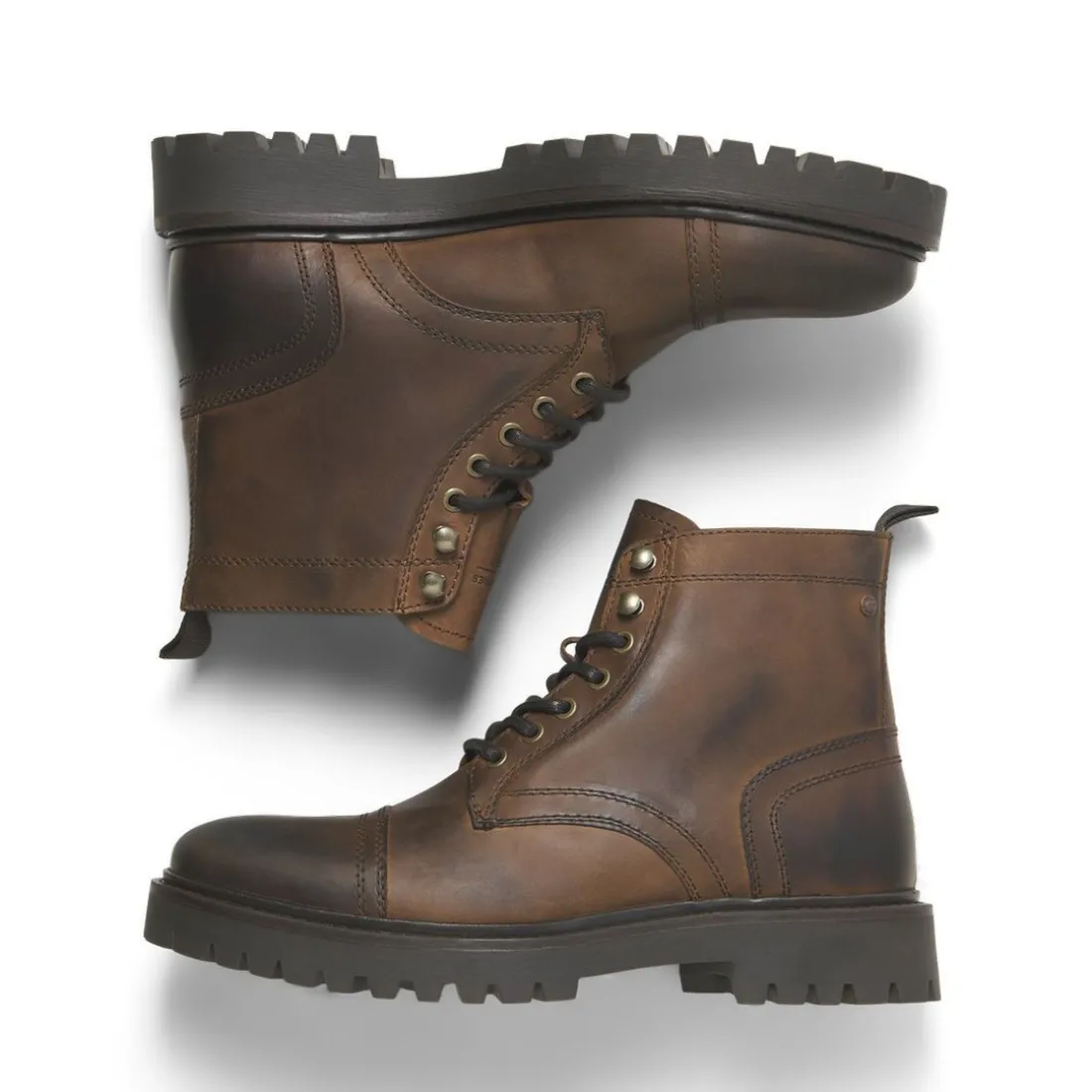 Bottes en cuir Marron Bert