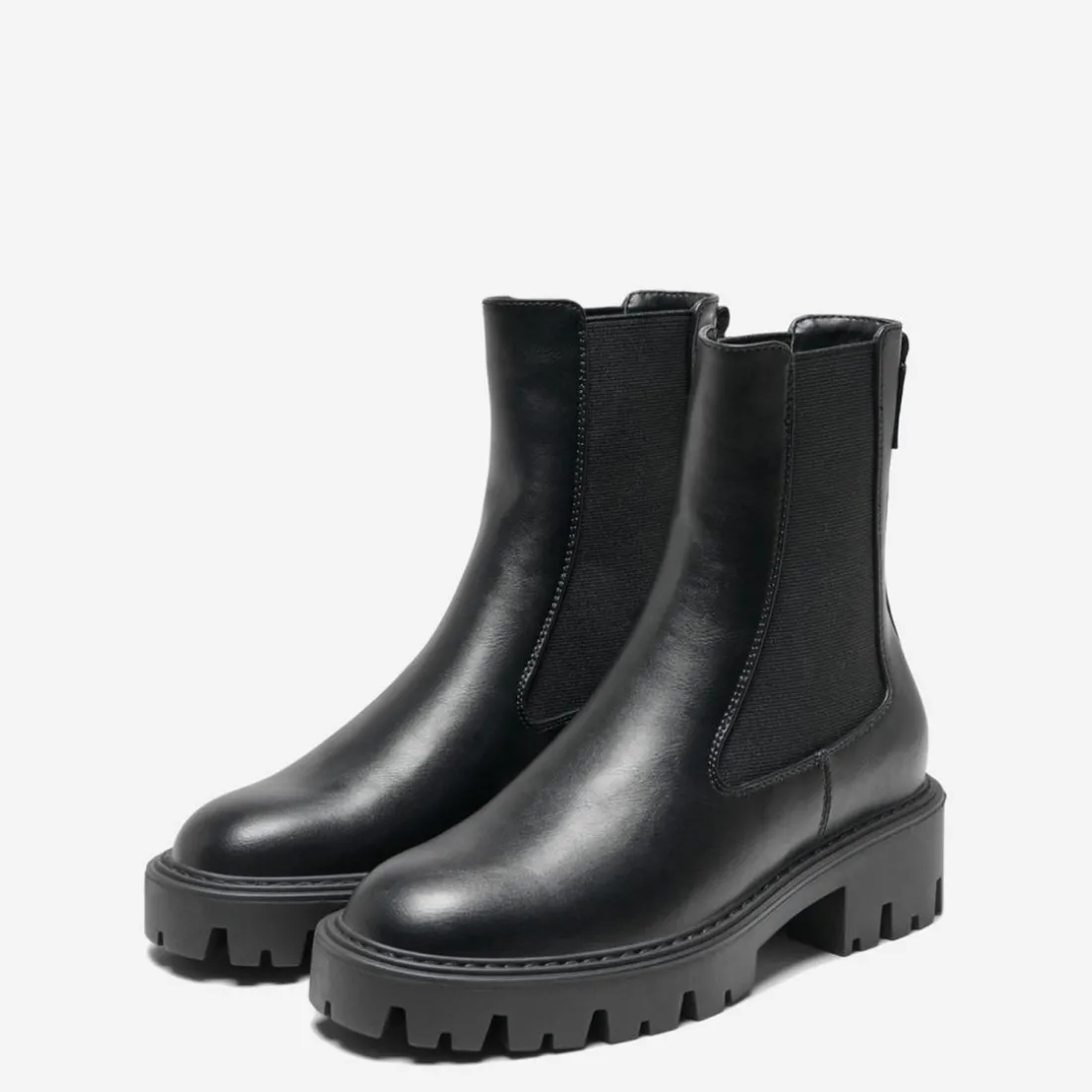 Bottes femme Bout en amande noir Demi