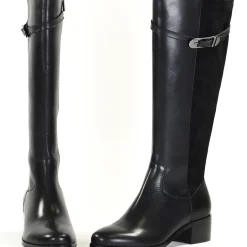 Bottes femme en Cuir DAISIA Noir