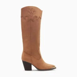 Bottes santiags Maud camel à talon