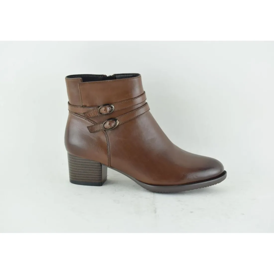 Bottines femme en cuir CAMEL
