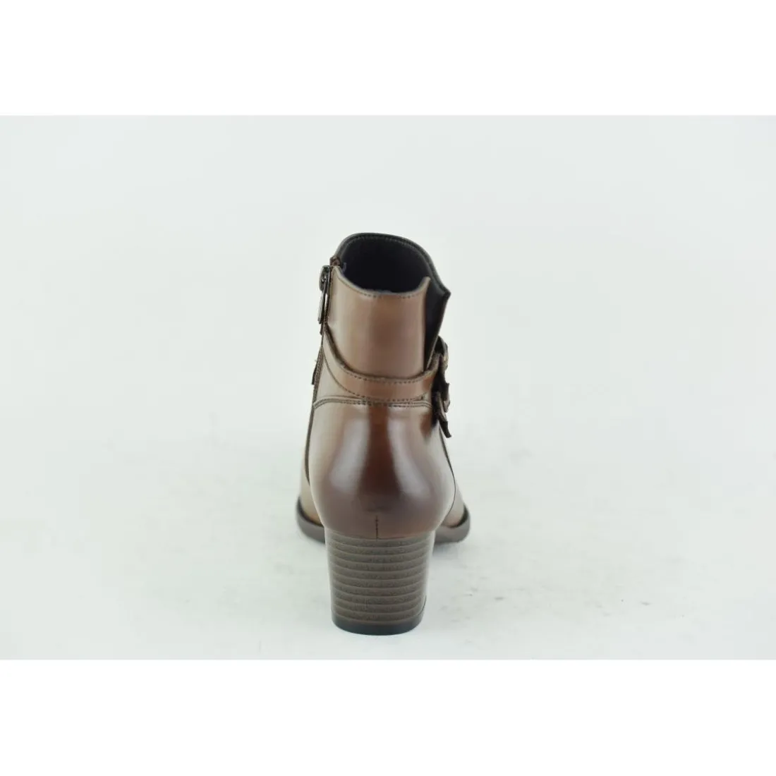 Bottines femme en cuir CAMEL