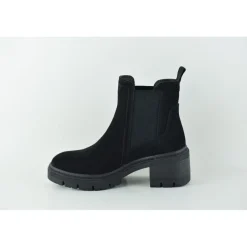 Bottines femme en daim NOIR