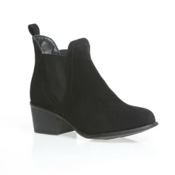 Bottines élastiques latéraux femme - Noir