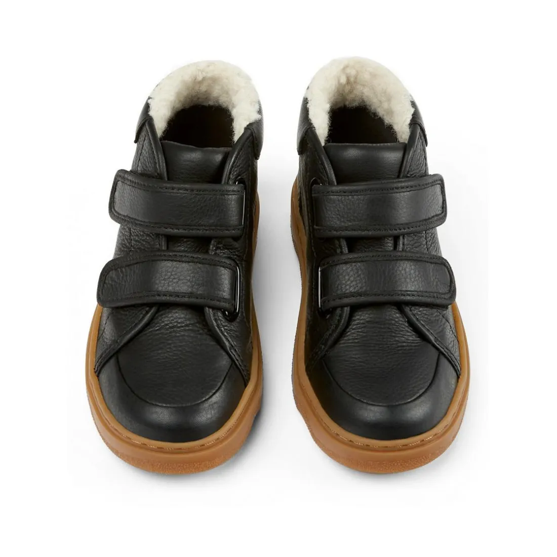 Bottines noires en cuir enfant - Kiddo Kids