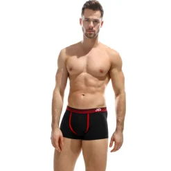 Boxer - Noir à décoration rouge