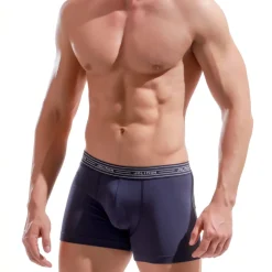 Boxer bleu en coton
