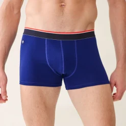 Boxer bleu indigo en coton