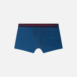 Boxer bleu plongé en coton