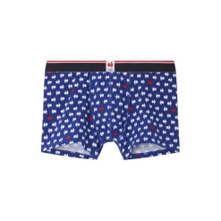 Boxer en coton bleu