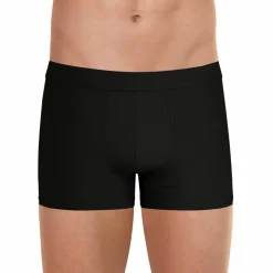 Boxer Fusion noir en coton pour homme