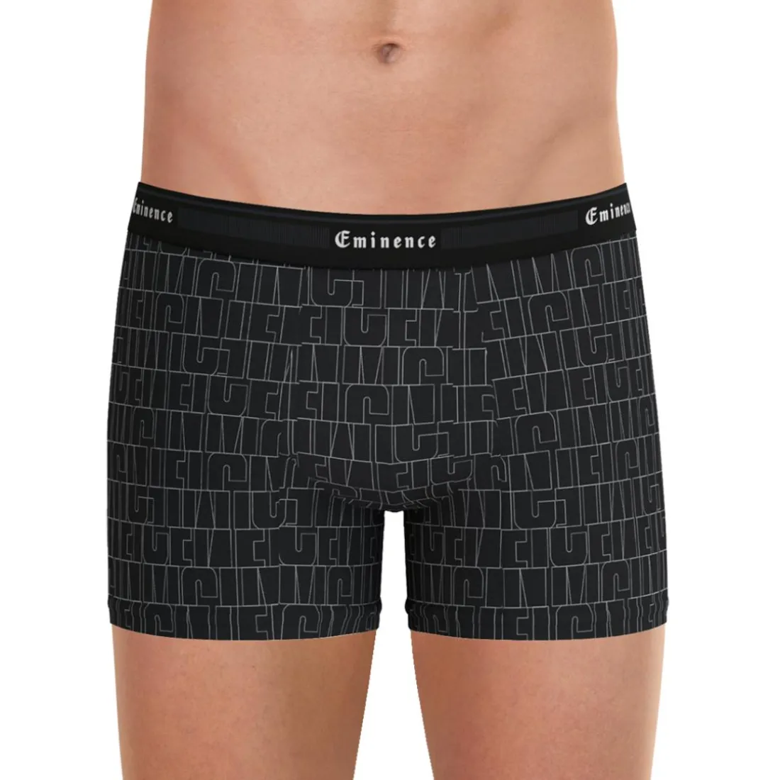 Boxer homme Tailor Eminence noir en coton