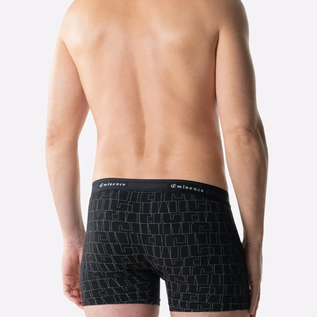 Boxer homme Tailor Eminence noir en coton