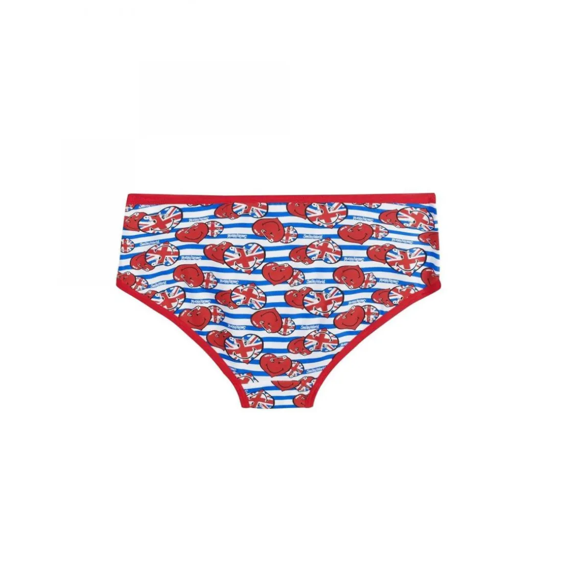 Boxer imprimé Punky by Smiley POMM'POIRE - Multicolore rouge en coton