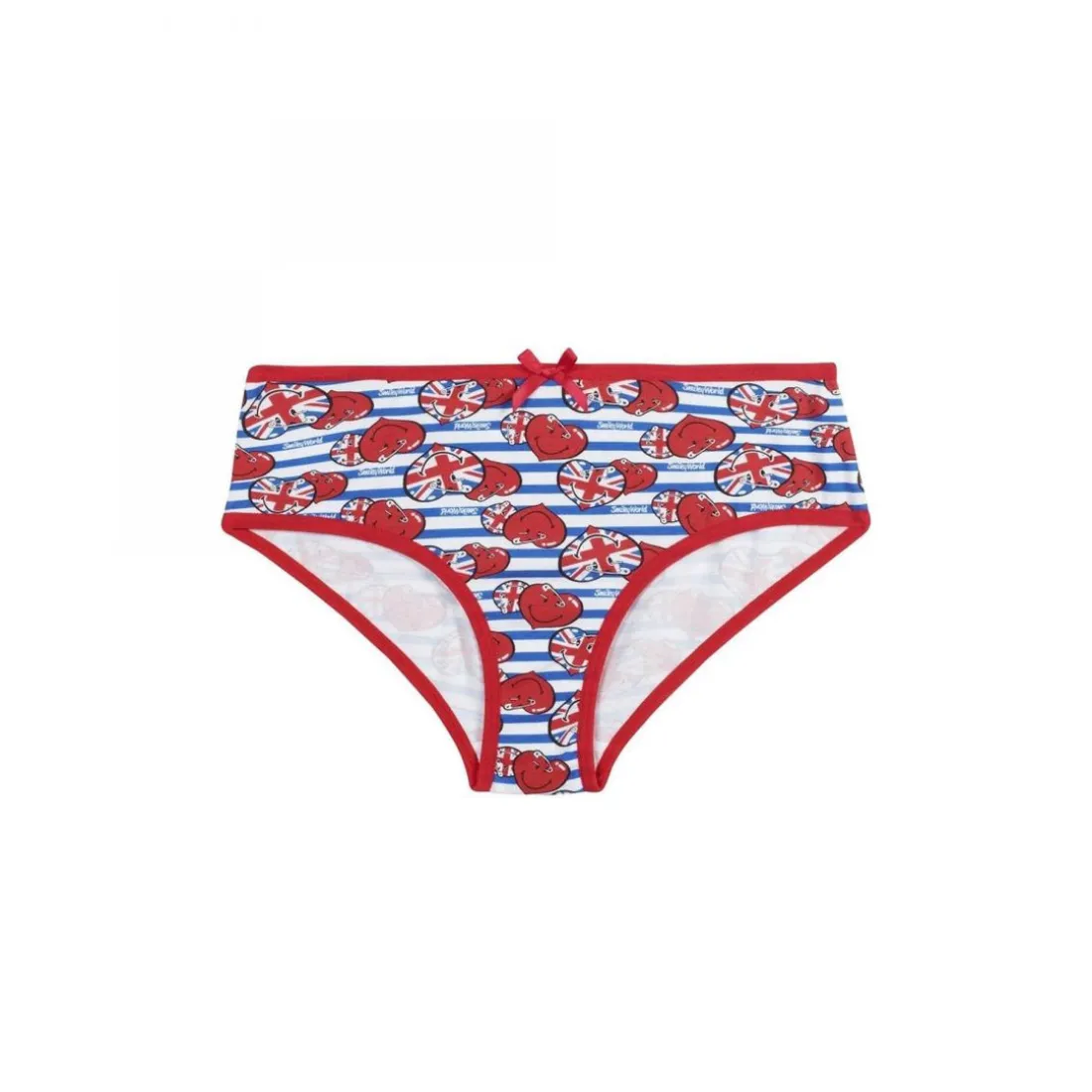 Boxer imprimé Punky by Smiley POMM'POIRE - Multicolore rouge en coton