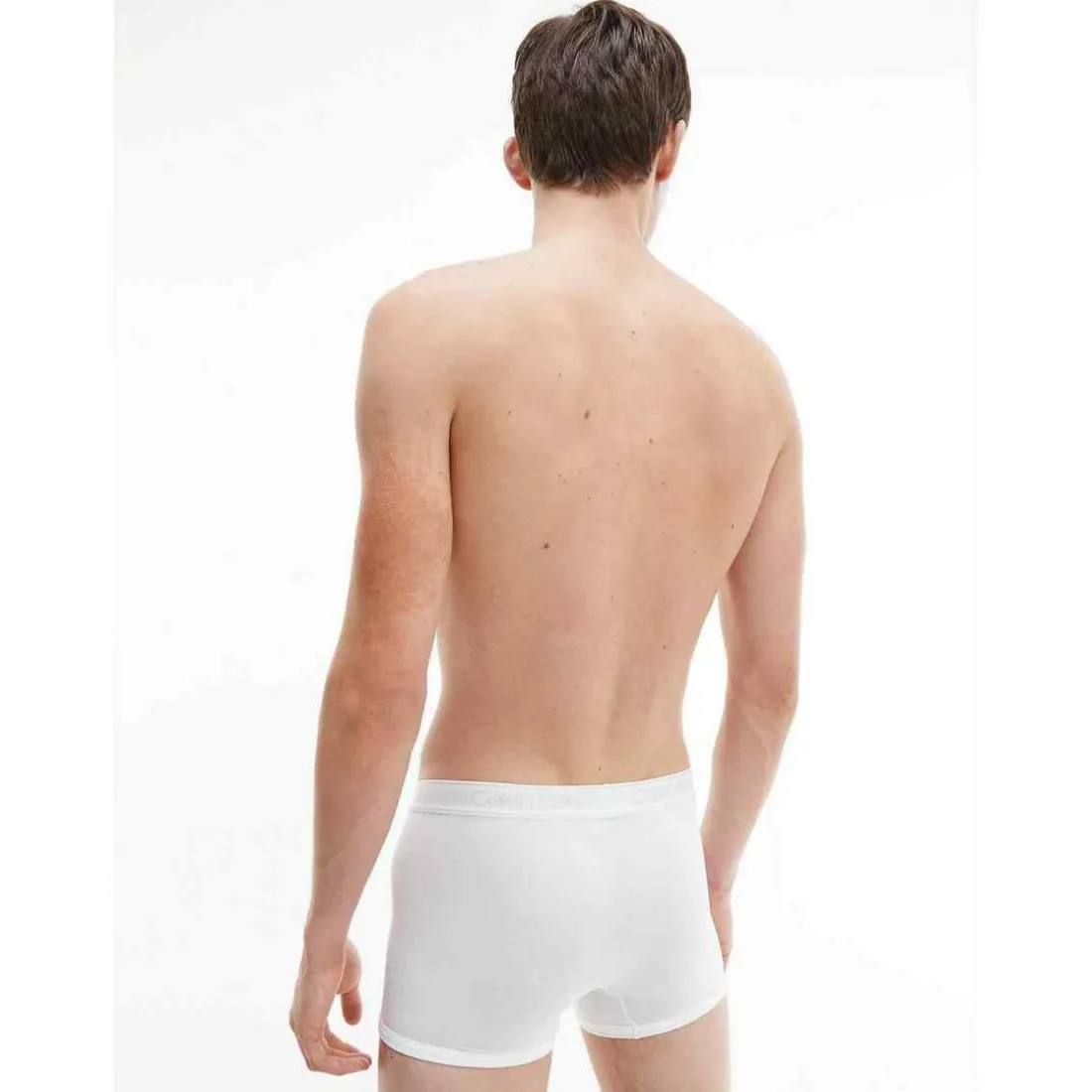 Boxer logoté ceinture élastique - Blanc Calvin Klein Underwear en coton