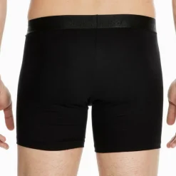 Boxer long avec ouverture homme en coton et modal