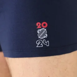 Boxer marine en coton