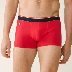 Boxer rouge en coton