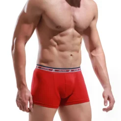 Boxer rouge en coton
