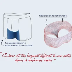 Boxer Tailor Fait en France homme Eminence bleu