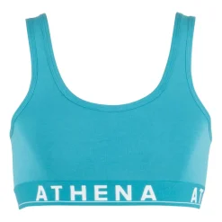 Brassière à bretelles larges fille Easy Color Athena Fille bleu en coton