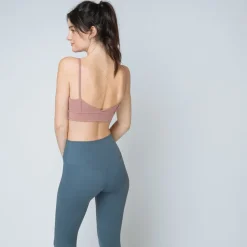 Brassière col V Femme rose en nylon