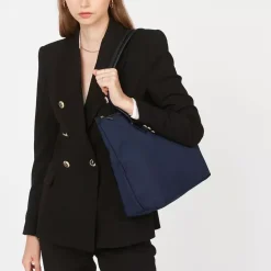 Cabas Epaule Bleu Zippé Taille L SMART KBA - Lancaster en tissu