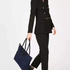 Cabas Epaule Bleu Zippé Taille L SMART KBA - Lancaster en tissu