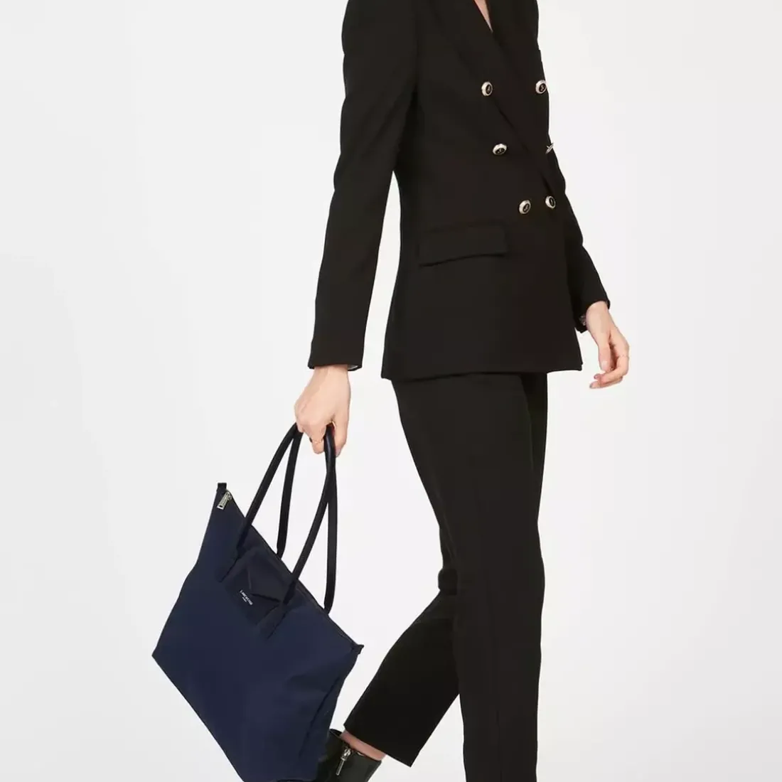 Cabas Epaule Bleu Zippé Taille L SMART KBA - Lancaster en tissu