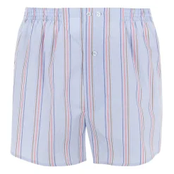 Caleçon flottant homme Chaine & Trame Eminence bleu en coton