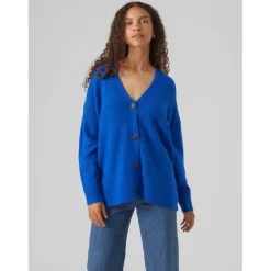 Cardigan à épaules tombantes - Bleu
