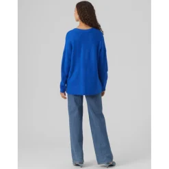 Cardigan à épaules tombantes - Bleu