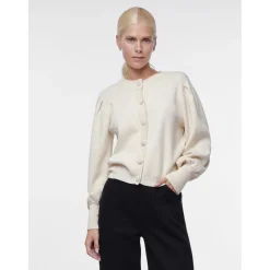 Cardigan en maille beige