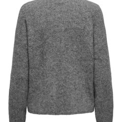 Cardigan en maille col zippé Tokyo gris Fleur