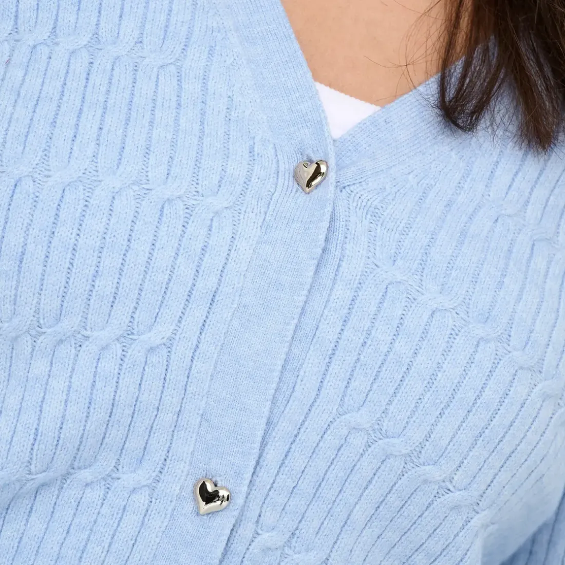 Cardigan Katias - Bleu Lia en viscose