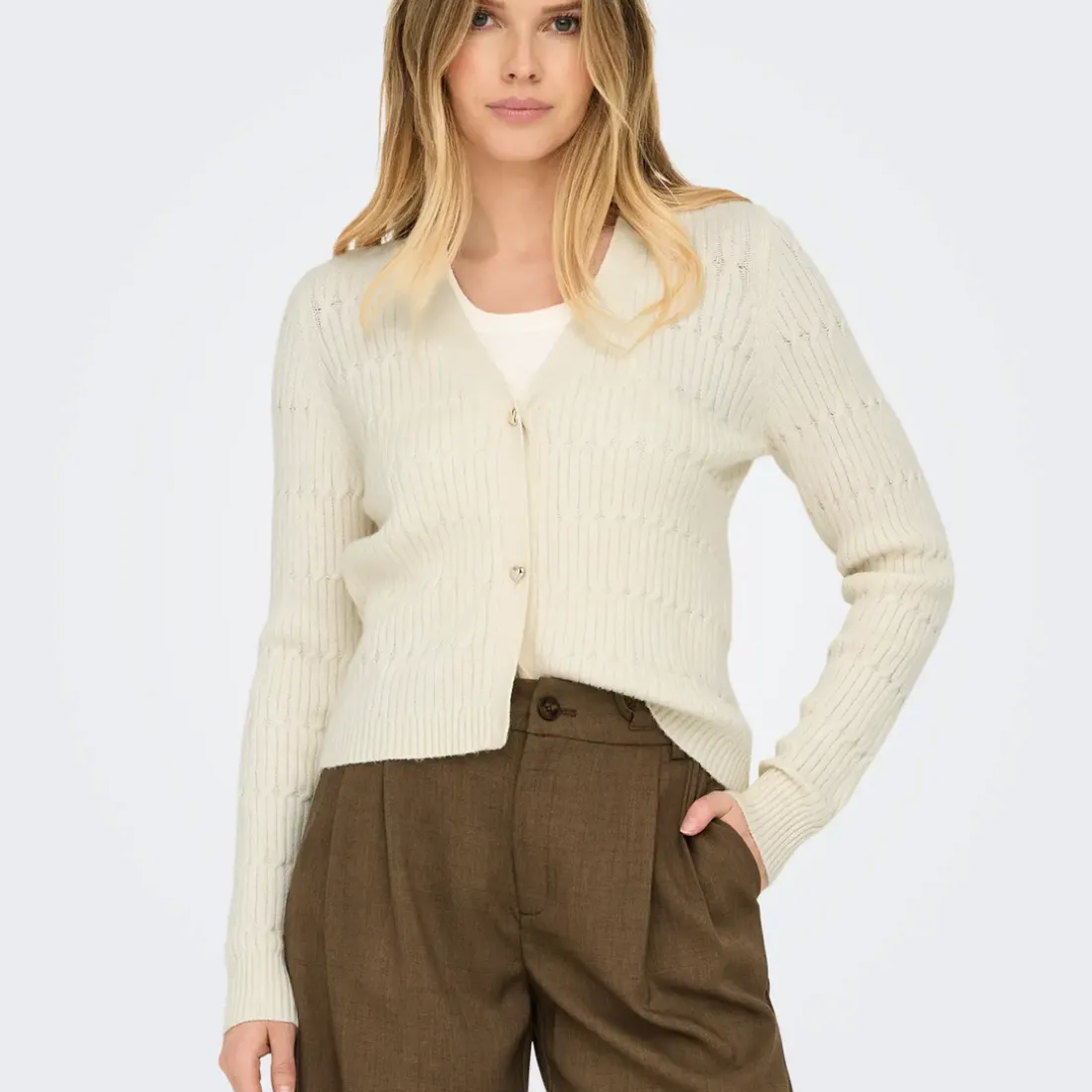Cardigan Katias - Ecru en viscose Blair