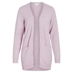 Cardigan manches longues en viscose Ril violet Iris
