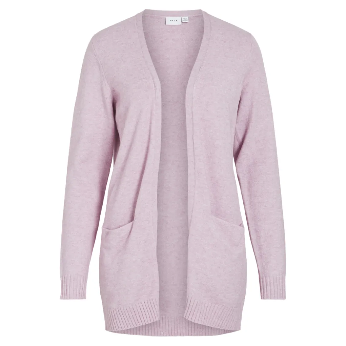 Cardigan manches longues en viscose Ril violet Iris