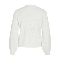 Cardigan manches longues en viscose Ril blanc Faye