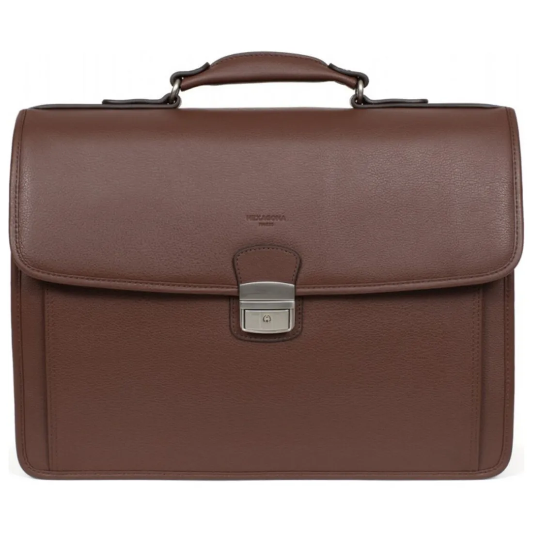 Cartable A4 Cuir CONFORT Chocolat