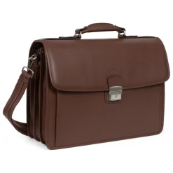 Cartable A4 Cuir CONFORT Chocolat