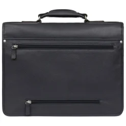 Cartable A4 Cuir CONFORT Marine Cael