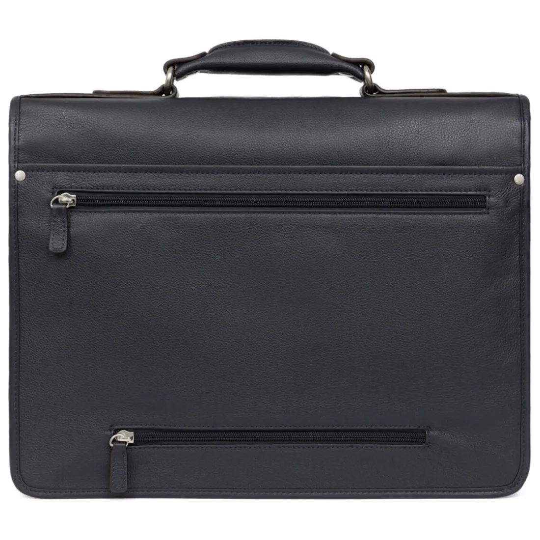 Cartable A4 Cuir CONFORT Marine Cael