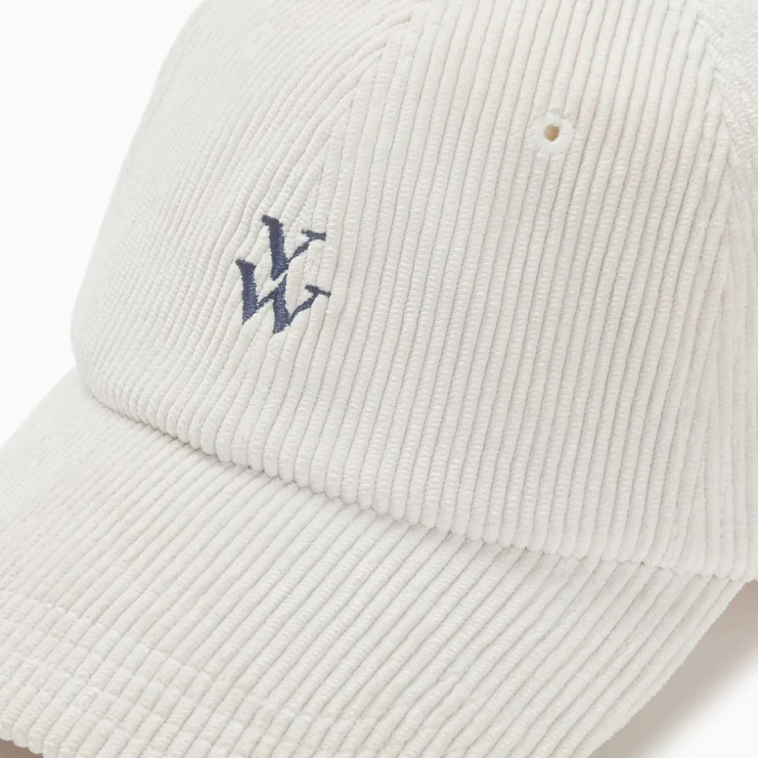 Casquette velours cotele beige beige en tissu